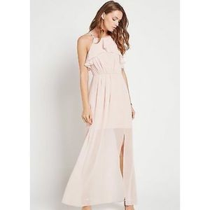 NWT BCBGeneration Ruffle Dress in Rose smoke